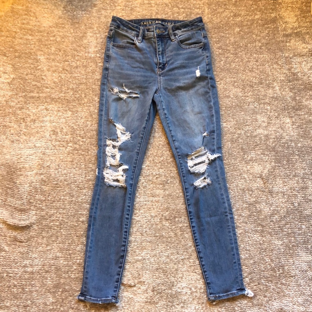 American Eagle Next Level Stretch Super Hi-Rise Jegging 4 Regular